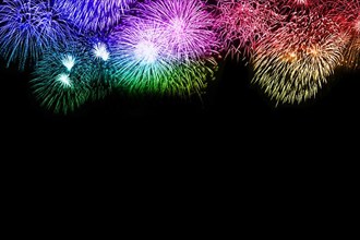 New Year's Eve fireworks New Year's Eve background text free space copyspace colourful New Year New New backgrounds in Stuttgart