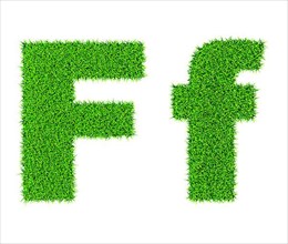 Grass letter F