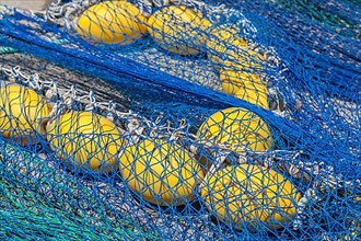 Colourful fishing nets