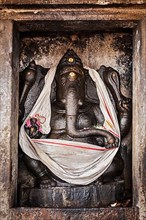 Ganesh statue in Hindu temple. Brihadishwarar Temple