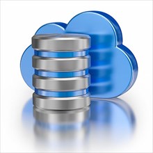 Remote database cloud computing technology storage concept