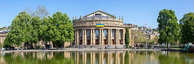 State Theatre Theater am Eckensee Architecture Panorama Travel in Germany in Stuttgart