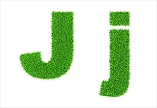 Grass letter J