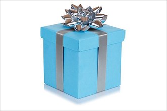 Gift birthday christmas christmas gift birthday gift box blue give isolated in Stuttgart