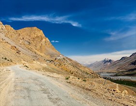 Road to Ki Monastery. Spiti Valley