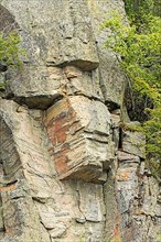 Rock that looks like a human face