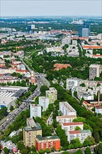 Aerial view of Munich from Olympiaturm