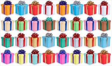 Christmas Gifts Birthday Background Collection Collage Give Free Gift