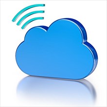 Remote wireless database cloud computing technology storage concept