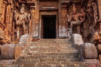 Entrance of Brihadishwara Temple. Tanjore