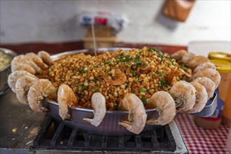 Shrimp paella