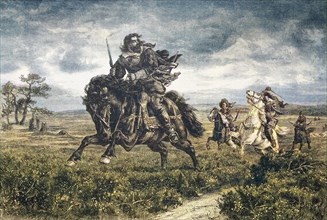 To the death. Musketeers chase a fugitive horseman