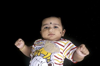 A south Indian 3 months old baby boy Ashwin at Coimbatore