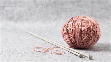 Knitting wool needles