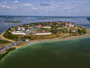 Aerial of the Unesco site Sviyazhsk