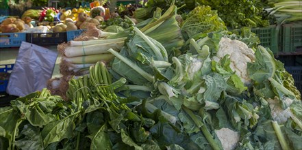 Market stall with various vegetables