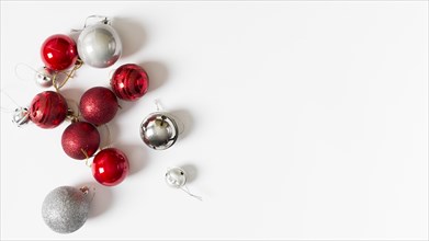 Small shiny baubles table. Resolution and high quality beautiful photo