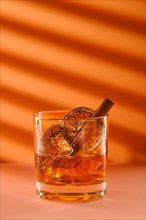 Cocktail with martini and orange liquor