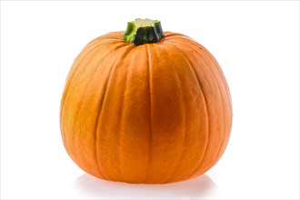 Whole pumpkin isolated on white background