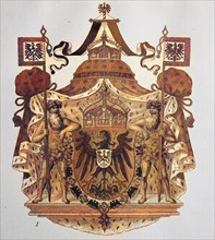 Emperor's coat of arms and crown of the German emperors