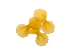 Top view of farfalle