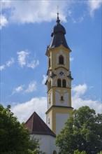 Tower of the Baroque St. Nicholas Church