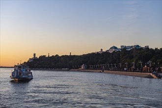 Sightseeing boat on the Amur river