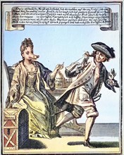 Satirical pamphlet on a rich but ugly lady in love with marriage