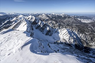 View from the summit of the Sonntagshorn in winter