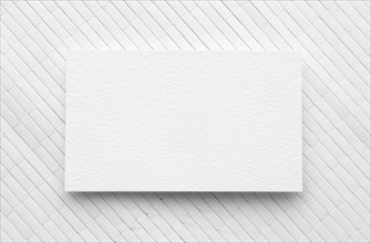 Flat lay copy space business card white background