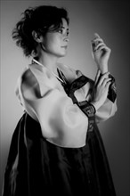 Woman in Korean traditional costume