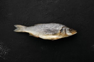 Top view of whole jerky sea bass