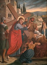 Station of the Cross by an unknown artist. 8 Station
