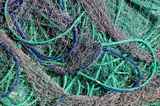 Fishing nets in the dhow port of Al Khor