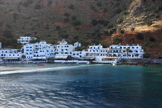 Coastal village of Loutrou in the southwest of the island on the Libyan Sea