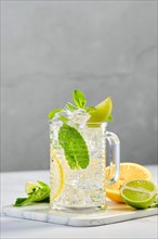 Glass with lemon