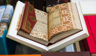 Islamic Holy Book Quran with open pages