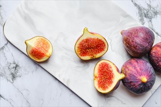 Top view of fresh figs