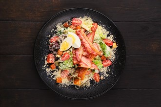 Salad with bacon