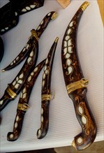 Ottoman Turkish style daggers with mother of pearl inlays