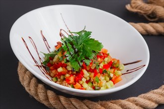Lenten salad with tomato