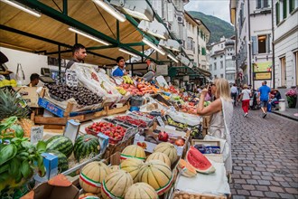 Fruit market in the old town