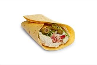 Layout for menu. Pita bread stuffed with beef
