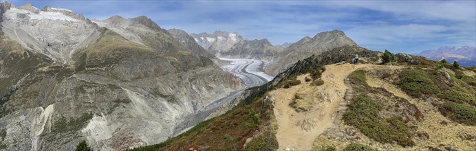 Great Aletsch Glacier and Hiking Trail