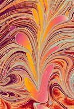 Abstract creative marbling pattern for fabric
