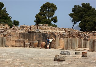 In the Mionic palace excavation site of Festos