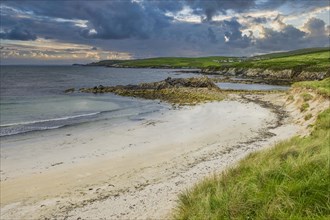 White sand beach of St Ninians isle