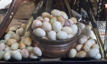 Plenty of marbles in the form of an egg