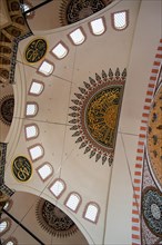 Inner view of dome in Ottoman architecture in