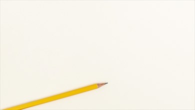 Flat lay back school pencil